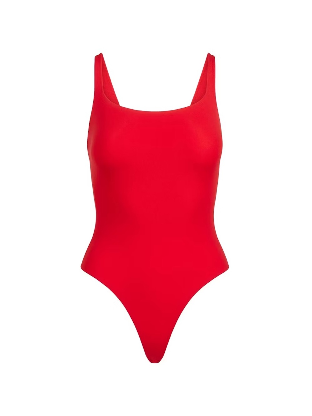 SKIMS Red Square Neck Body Suit